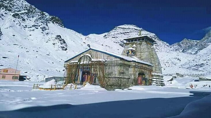 Kedarnath Dham Snowfall