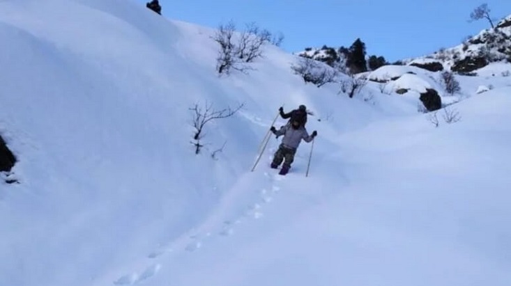 skiing in kedarnath