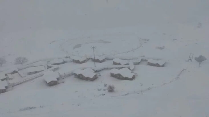 snowfall in Auli hill stations